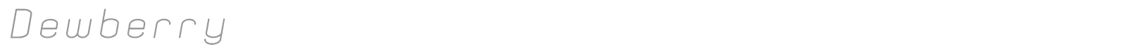 Dewberry font preview